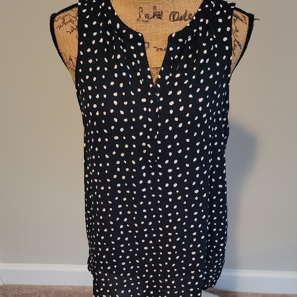 41 Hawthorn Black and White Polka Dot Blouse